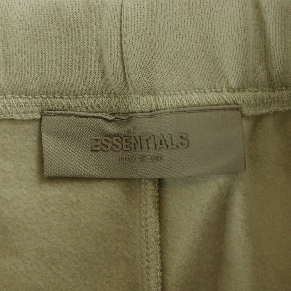 FEAR OF GOD ESSENTIALS(フィアオブゴッド エッセンシャルズ) ラバーロゴ ドローコード フリース スウェットパンツ アイボリー