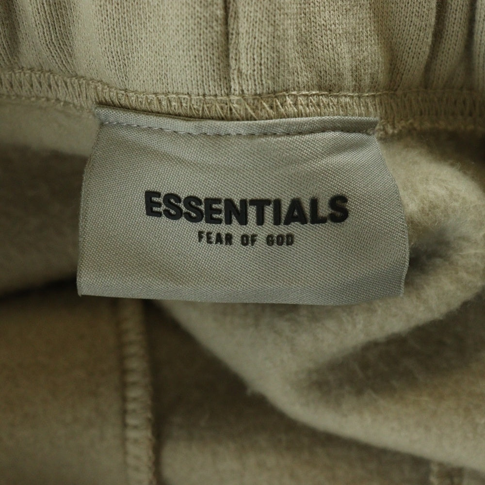 FEAR OF GOD ESSENTIALS(フィアオブゴッド エッセンシャルズ) ラバーロゴ ドローコード フリース スウェットパンツ ベージュ