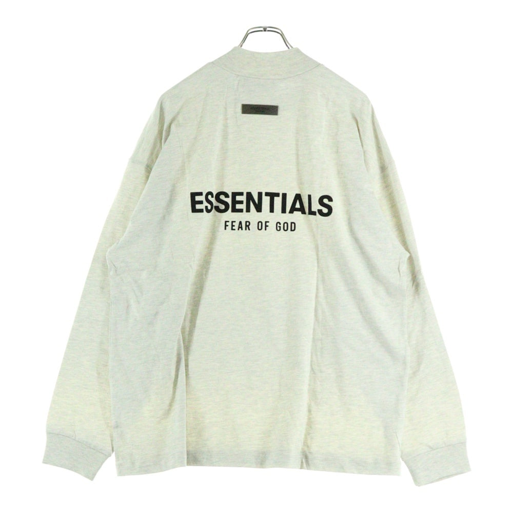 FEAR OF GOD ESSENTIALS(フィアオブゴッド エッセンシャルズ) L/S T-SHIRT フェルトロゴ 長袖Tシャツ ロンT ライトグレー
