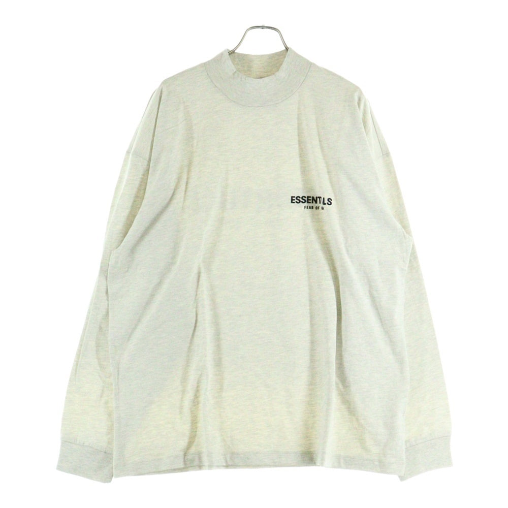 FEAR OF GOD ESSENTIALS(フィアオブゴッド エッセンシャルズ) L/S T-SHIRT フェルトロゴ 長袖Tシャツ ロンT ライトグレー