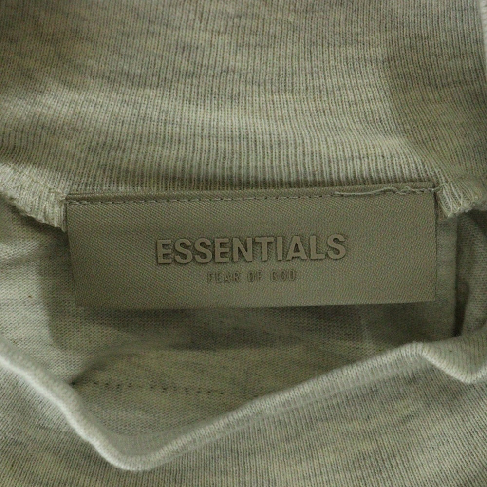 FEAR OF GOD ESSENTIALS(フィアオブゴッド エッセンシャルズ) L/S T-SHIRT フェルトロゴ 長袖Tシャツ ロンT ライトグレー