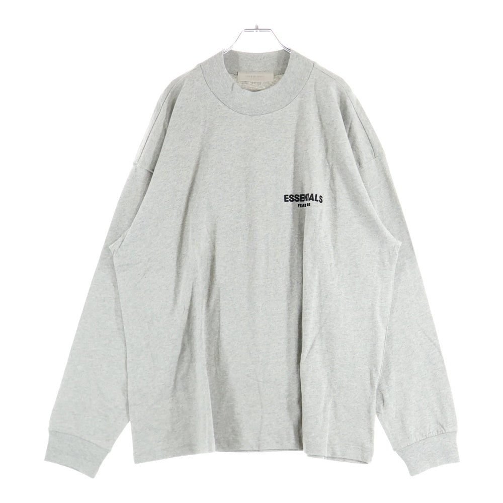FEAR OF GOD ESSENTIALS(フィアオブゴッド エッセンシャルズ) L/S T-SHIRT フェルトロゴ 長袖Tシャツ ロンT グレー