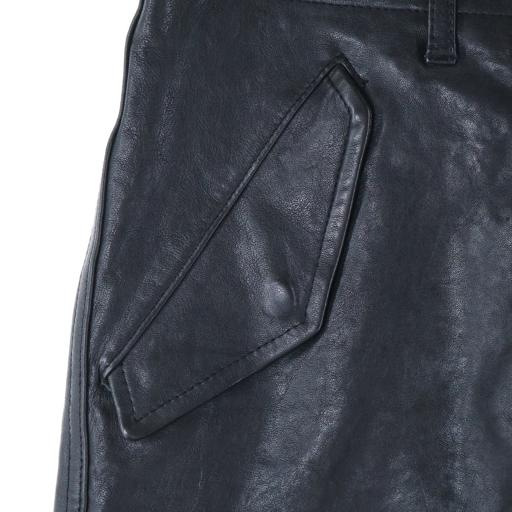 SCHOTT(ショット) ワンスター ラムレザーショーツ ハーフパンツ ブラック