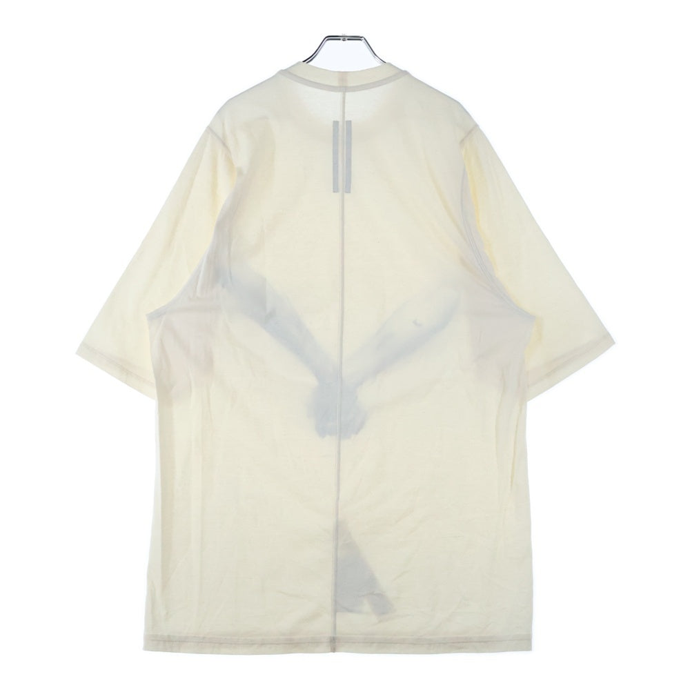 Rick Owens(リックオウエンス) 25SS JUMBO SS フロントプリント半袖Tシャツ カットソー オフホワイト RR01E5238-JNCP3