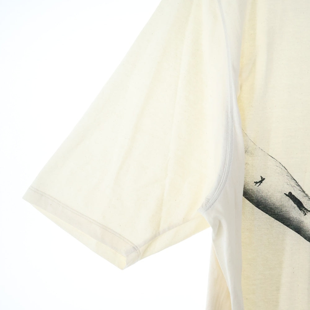 Rick Owens(リックオウエンス) 25SS JUMBO SS フロントプリント半袖Tシャツ カットソー オフホワイト RR01E5238-JNCP3
