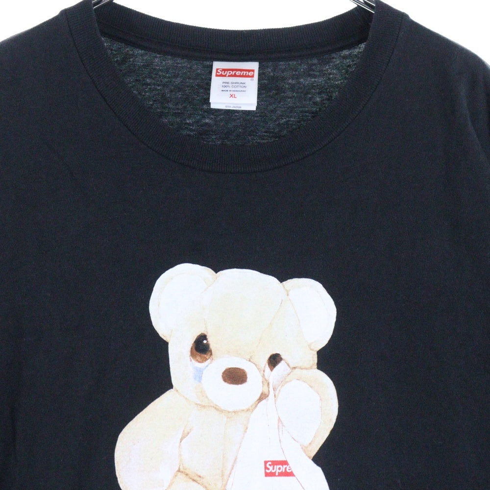SUPREME(シュプリーム) 25SS Bear Tee ベアープリント半袖Tシャツ ブラック