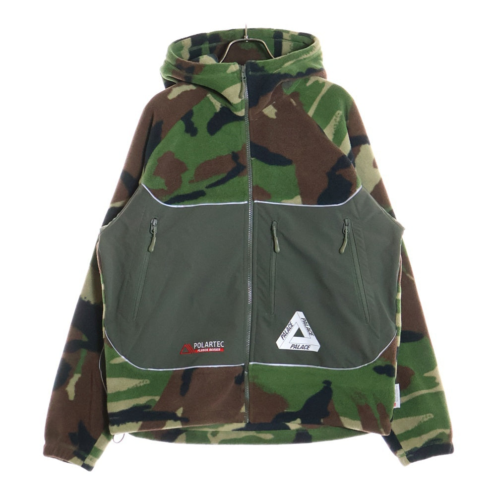 Palace Skateboards(パレススケートボーズ) POLARTEC ジップアップ フリースフードジャケット カーキ