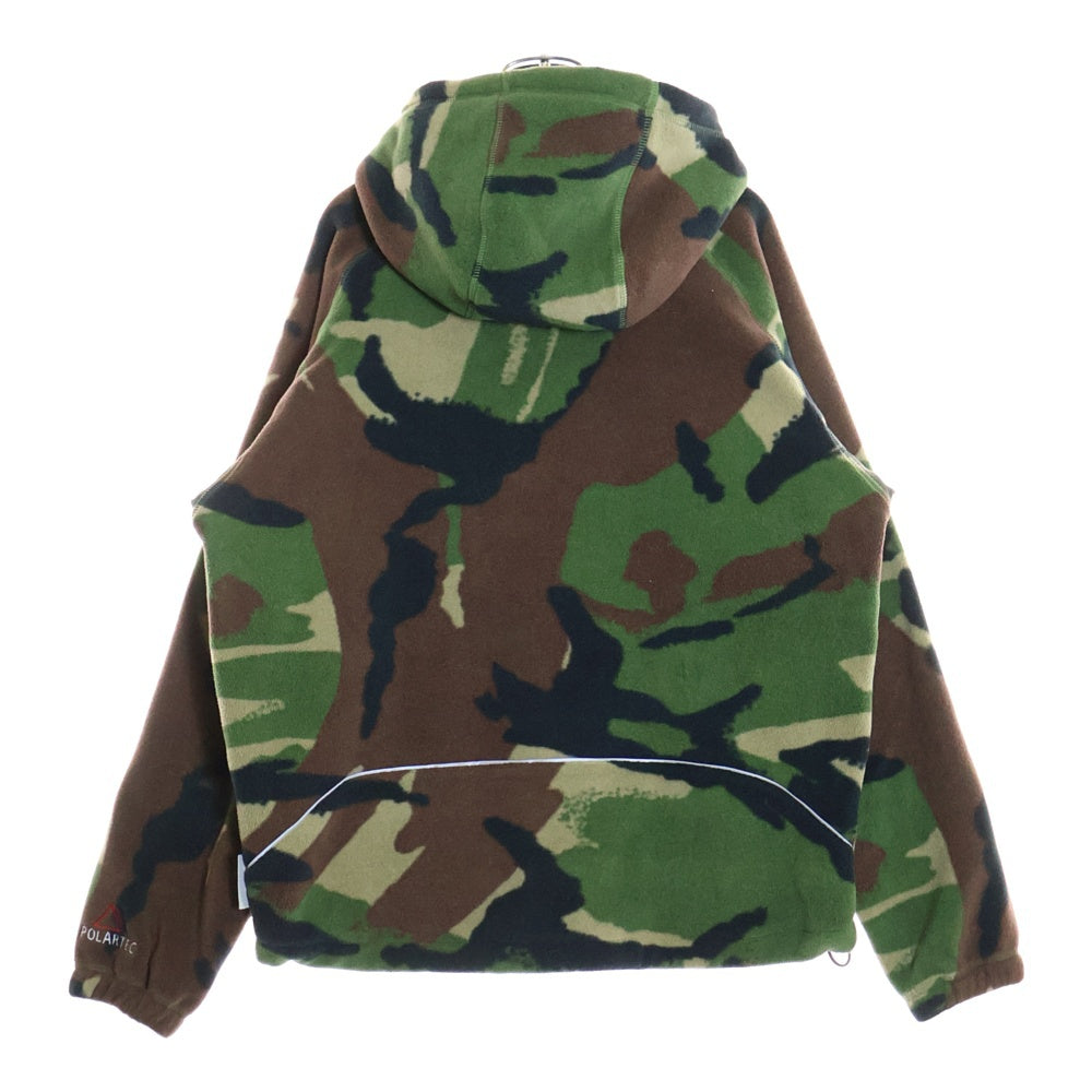 Palace Skateboards(パレススケートボーズ) POLARTEC ジップアップ フリースフードジャケット カーキ