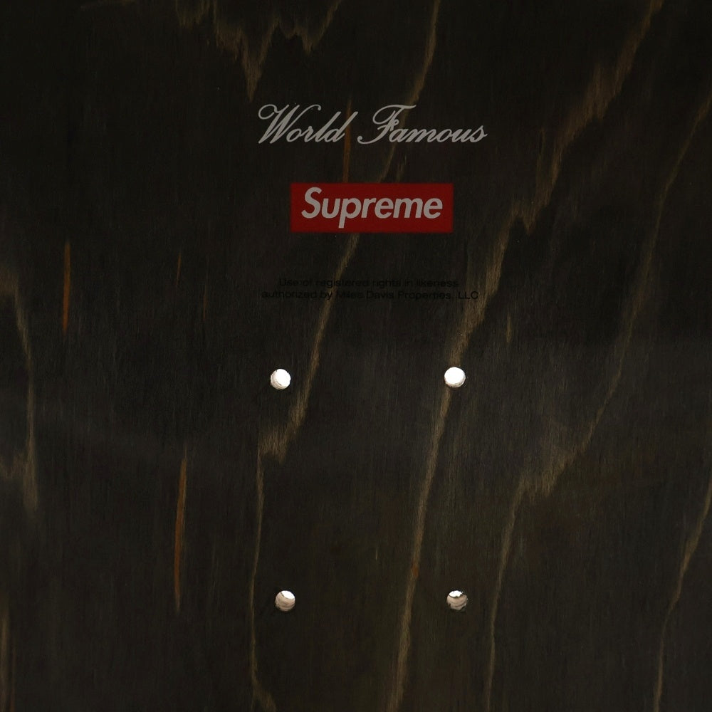 SUPREME(シュプリーム) 21SS Miles Davis Skateboard Deck マイルズデイビス スケートボードデッキ ブラック/イエロー