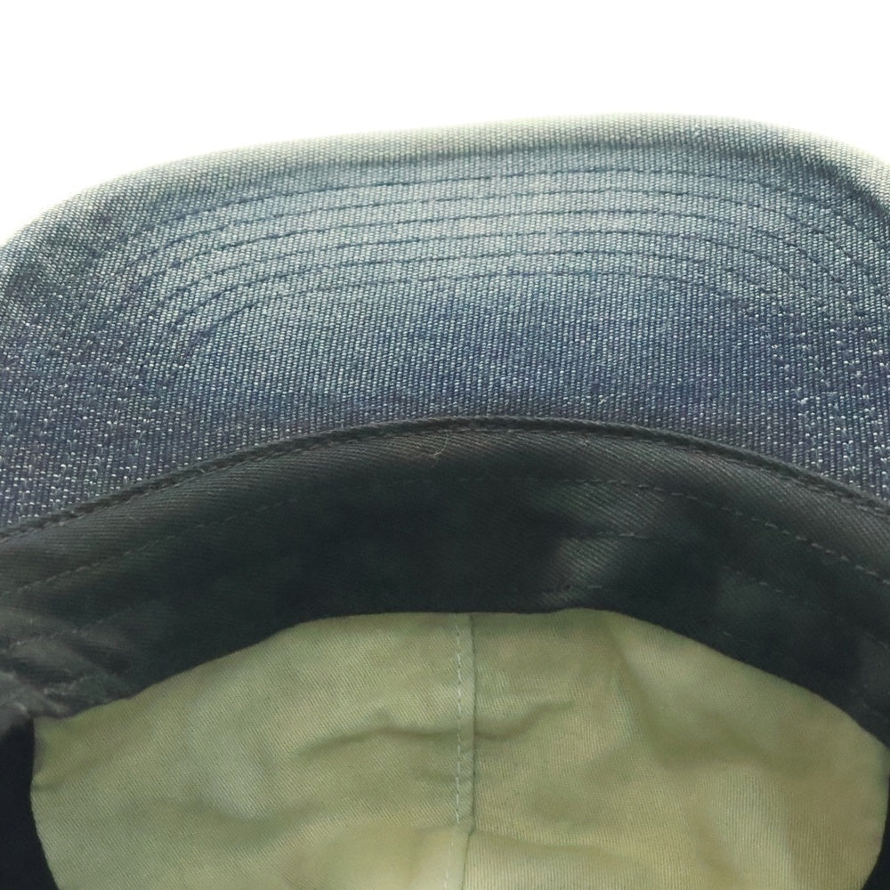 SUPREME(シュプリーム) 25SS Cordura Denim S Logo 6-Panel Bleached Indigo コーデュラデニム Sロゴ6パネルキャップ インディゴ