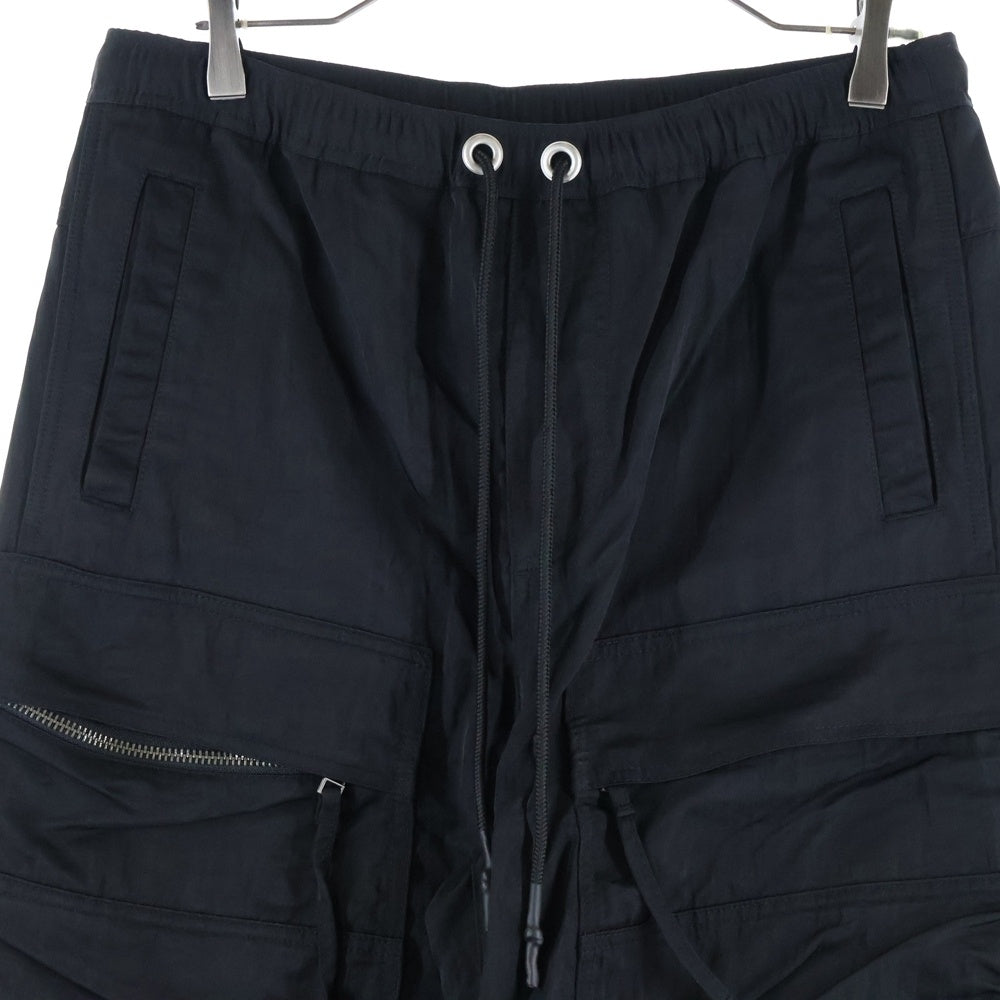 BREATH(ブレス) NEW RICH TRIPLE CARGO PANTS ドローコード ナイロン カーゴパンツ ブラック