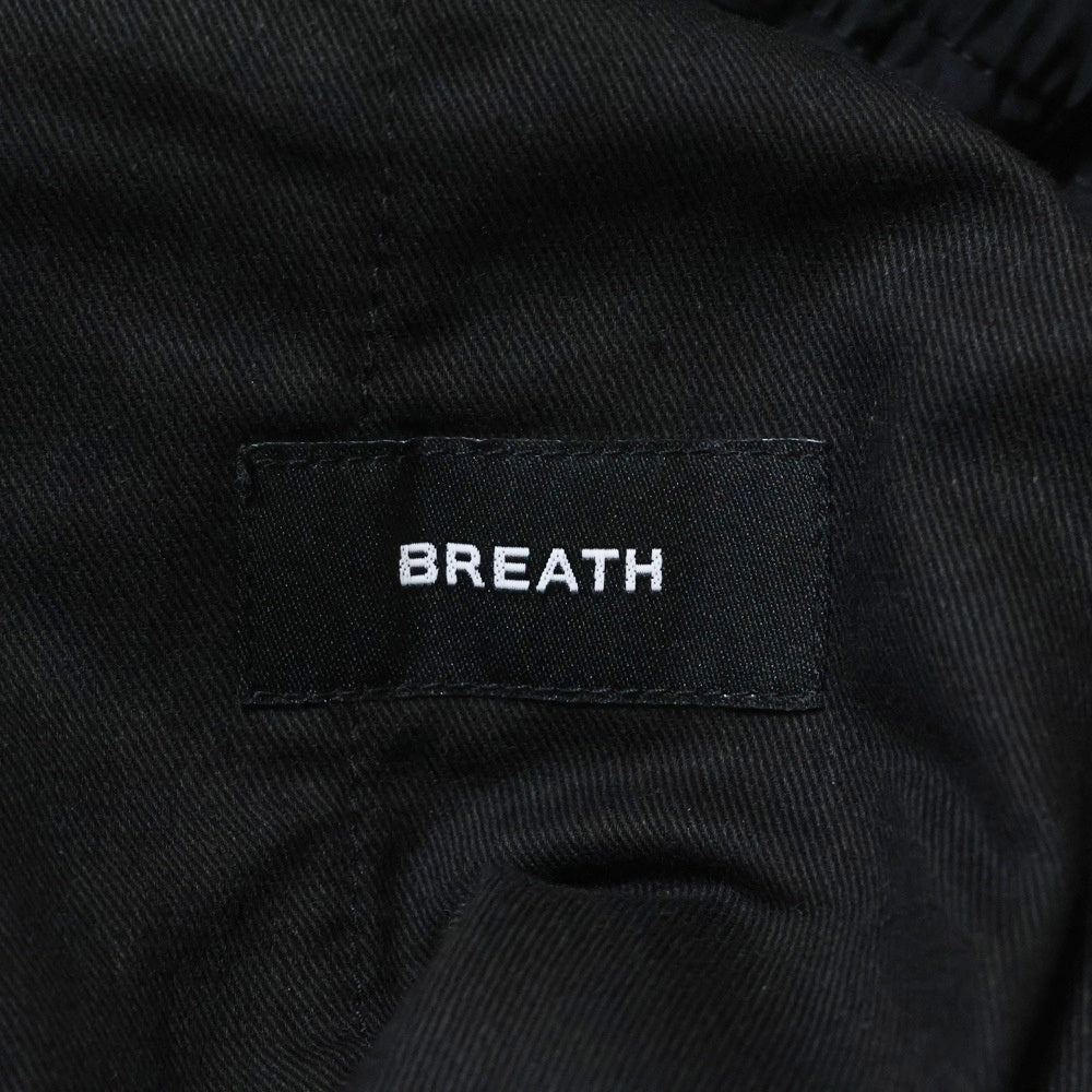 BREATH(ブレス) NEW RICH TRIPLE CARGO PANTS ドローコード ナイロン カーゴパンツ ブラック