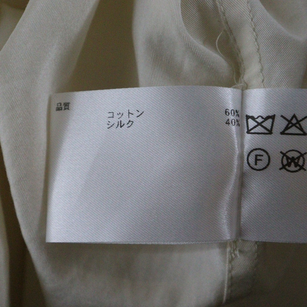 seven by seven(セブン バイ セブン) FLAT COLLAR SHIRT S/S フラットカラー フロントポケット 長袖シャツ オフホワイト