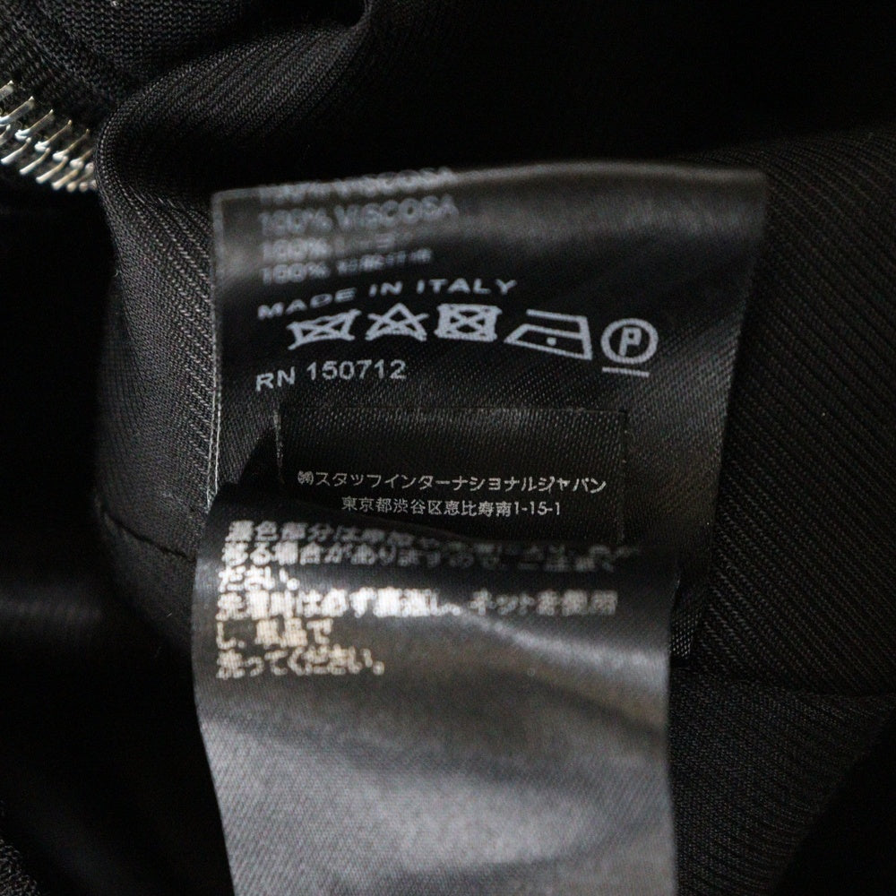 AMIRI(アミリ) Arts District Jacket エンブロイダリーロゴ刺繍 ジップアップジャケット ブルゾン ブラック
