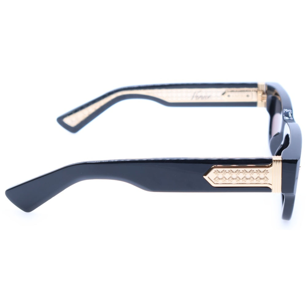 AMIRI(アミリ) VENICE SUNGLASSES ヴェニス スクエアサングラス ブラック/ゴールド