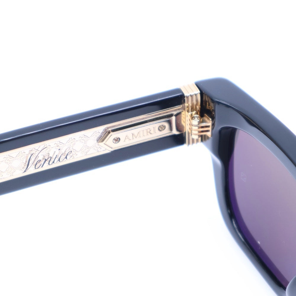 AMIRI(アミリ) VENICE SUNGLASSES ヴェニス スクエアサングラス ブラック/ゴールド