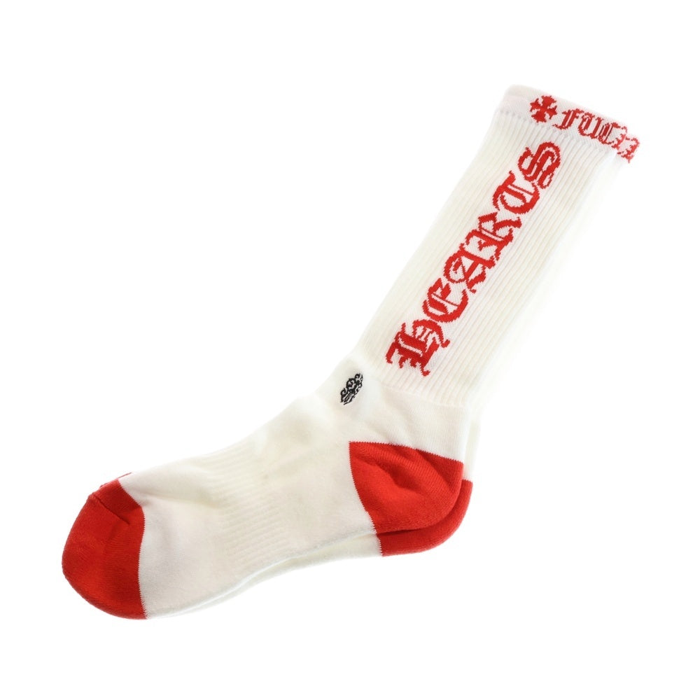 CHROME HEARTS(クロムハーツ) SOCKS OLD ENGLISH オールドイングリッシュ ハイソックス 靴下 レッド