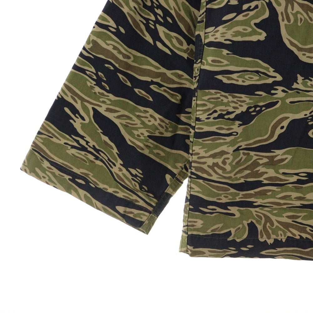 WACKO MARIA(ワコマリア) TIGERCAMO L/S SHIRTS バックロゴプリント タイガーカモ アーミー長袖シャツ カーキ