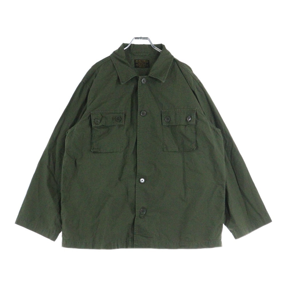 WACKO MARIA(ワコマリア) ARMY L/S SHIRTS バックロゴプリント アーミー長袖シャツ カーキ