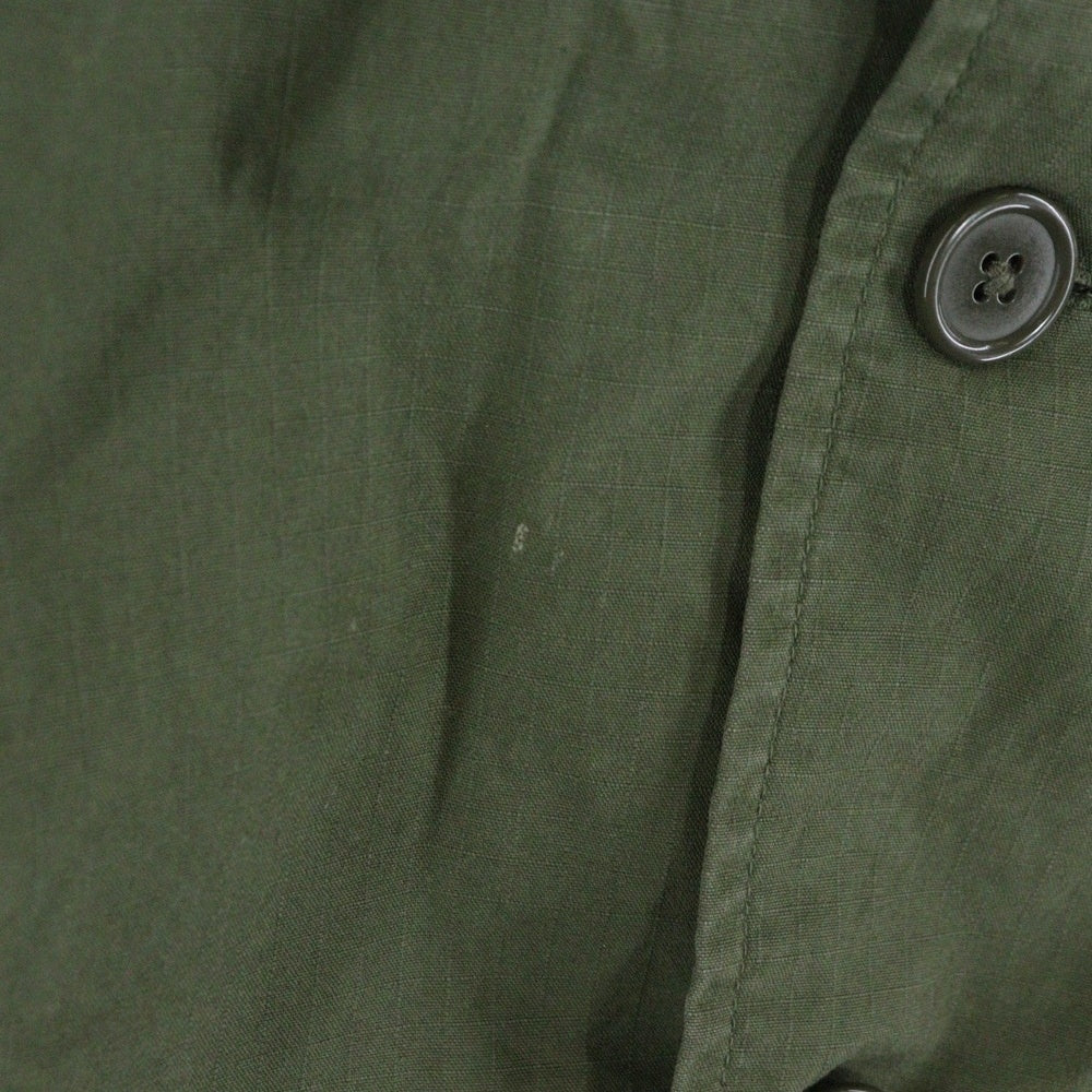 WACKO MARIA(ワコマリア) ARMY L/S SHIRTS バックロゴプリント アーミー長袖シャツ カーキ