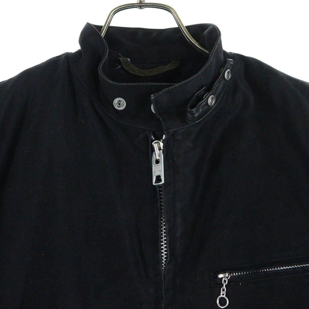 SCHOTT(ショット) ×SHIPS シップス ボアライナー付き シングルライダースジャケット ブラック 114-13-0124