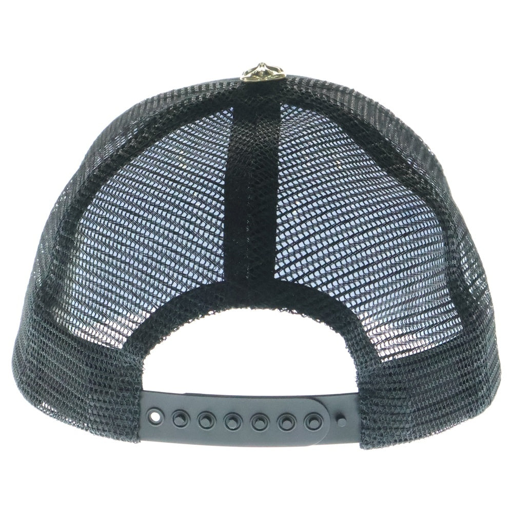CHROME HEARTS(クロムハーツ) TRUCKER CAP トラッカーキャップ ホノルル限定CHパッチクロスボール付メッシュキャップ 帽子 ブラック/ホワイト