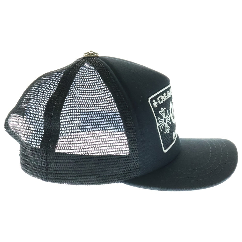 CHROME HEARTS(クロムハーツ) TRUCKER CAP トラッカーキャップ ホノルル限定CHパッチクロスボール付メッシュキャップ 帽子 ブラック/ホワイト