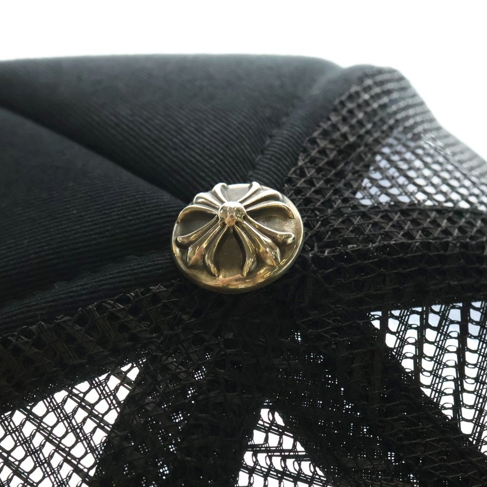 CHROME HEARTS(クロムハーツ) TRUCKER CAP トラッカーキャップ ホノルル限定CHパッチクロスボール付メッシュキャップ 帽子 ブラック/ホワイト