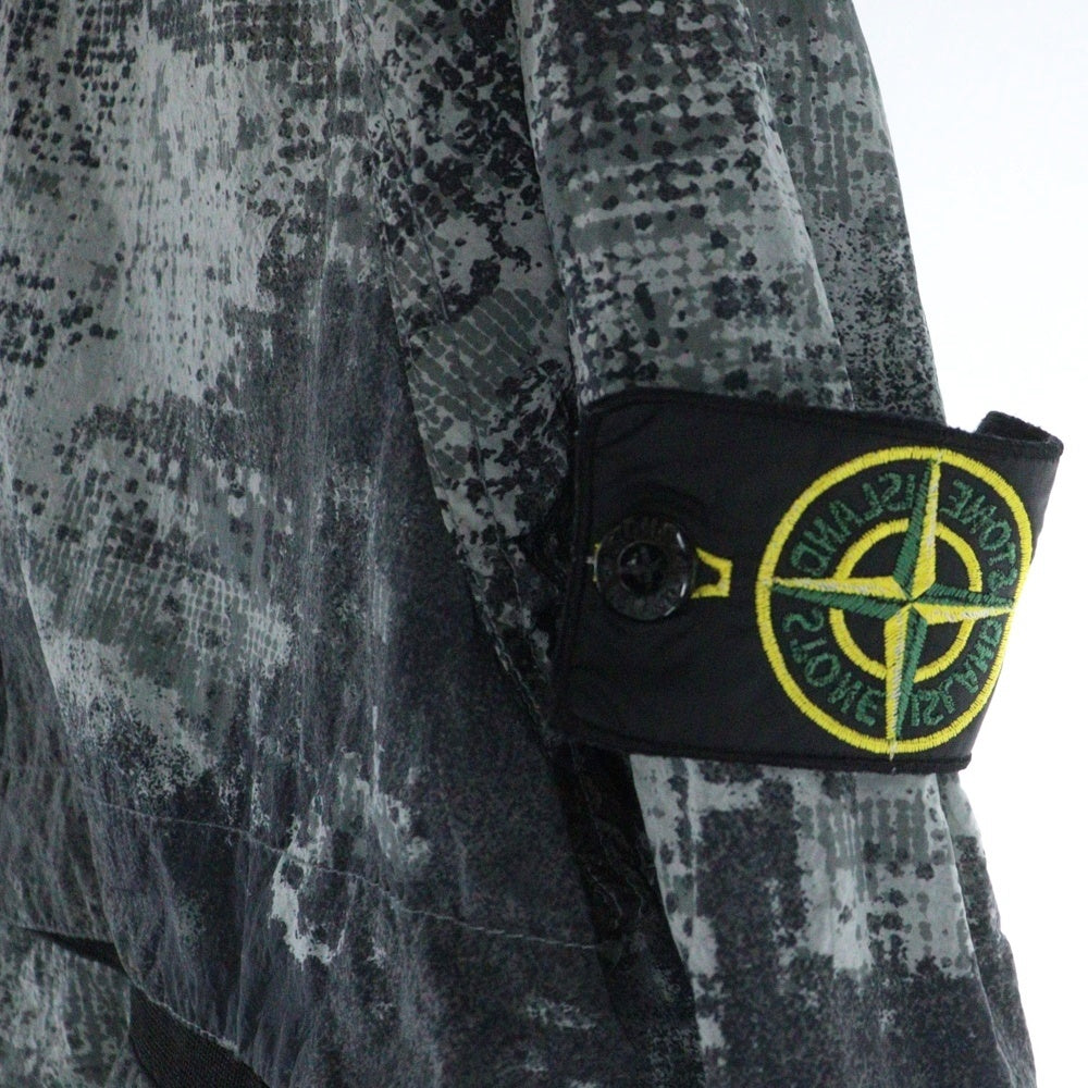 STONE ISLAND(ストーンアイランド) 24SS DISSOLVING GRID CAMO JACKET カモ柄 ナイロン ジップアップ ジャケット グレー 8015661E1