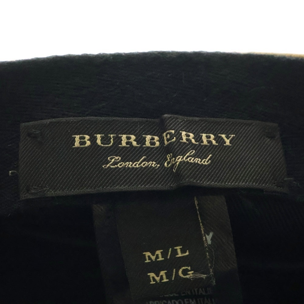 BURBERRY(バーバリー) ノバチェック レインボーライン ベースボールキャップ 帽子 ベージュ 4077526