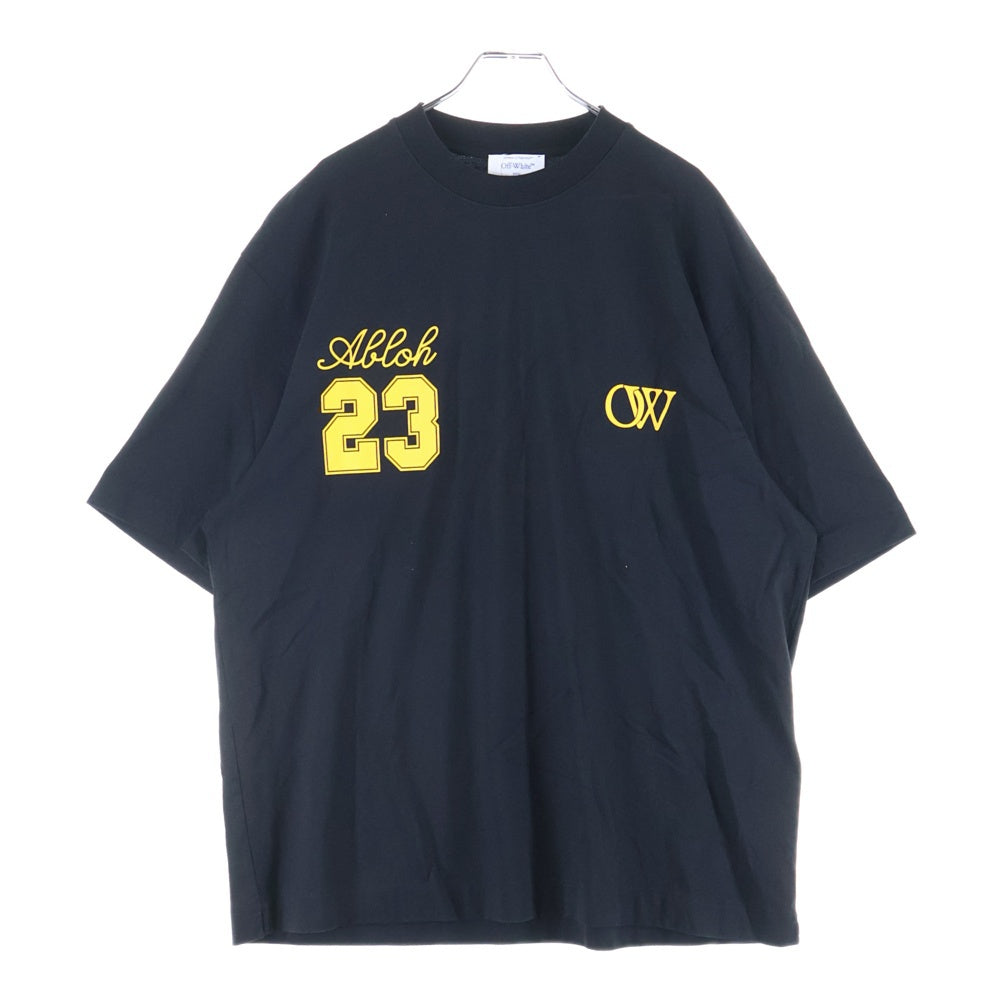 OFF-WHITE(オフホワイト) 24SS SKATE-FIT PRINTED T-SHIRT ロゴプリントTシャツ ブラック OMAA120S24JER008