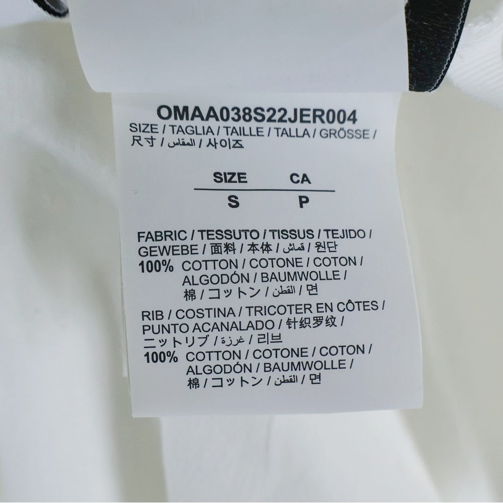 OFF-WHITE(オフホワイト) Blue Metal Arrow Over S/S T-shirt ロゴプリント 半袖Tシャツカットソー ホワイト OMAA038S22JER004