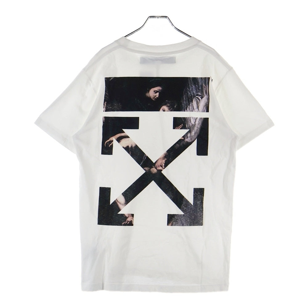 OFF-WHITE(オフホワイト) 20SS CARAVAGGIO ARROW S/S SLIM TEE カラヴァッジオ アロープリント 半袖Tシャツ カットソー ホワイト OMAA027S20185004