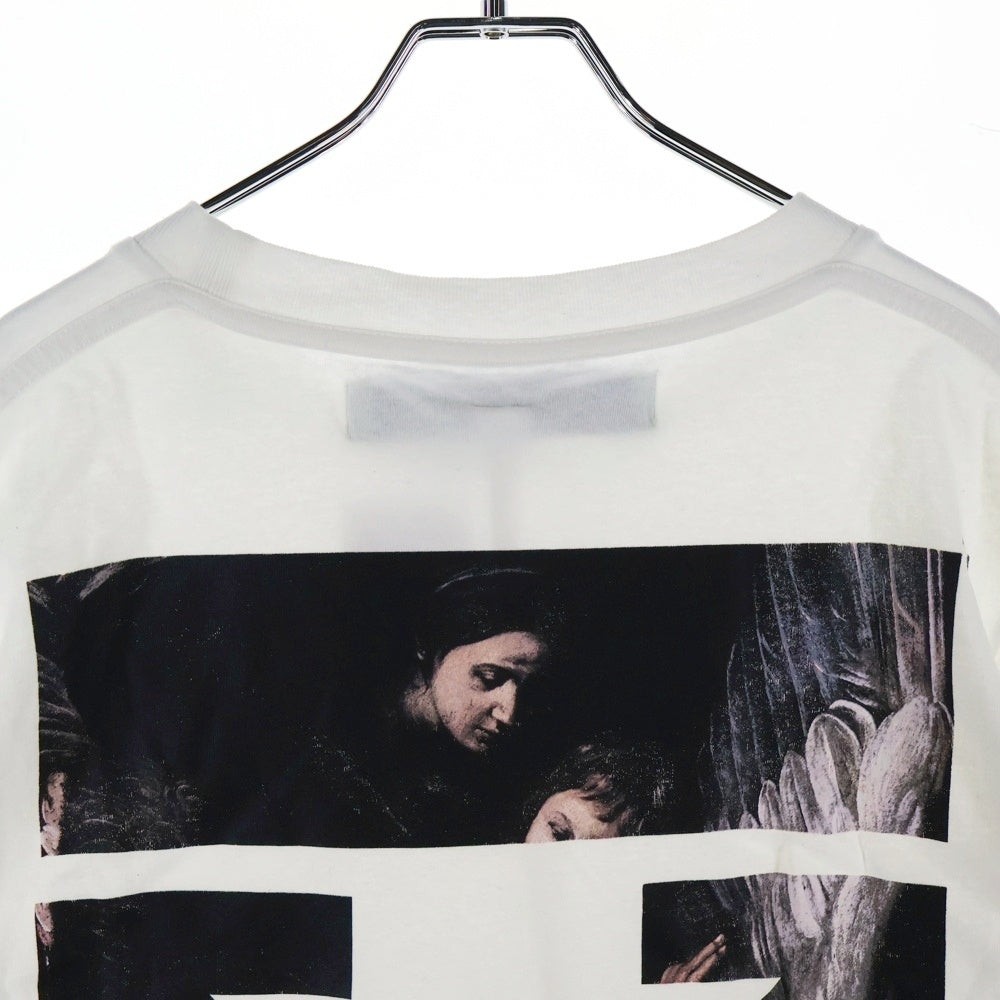 OFF-WHITE(オフホワイト) 20SS CARAVAGGIO ARROW S/S SLIM TEE カラヴァッジオ アロープリント 半袖Tシャツ カットソー ホワイト OMAA027S20185004