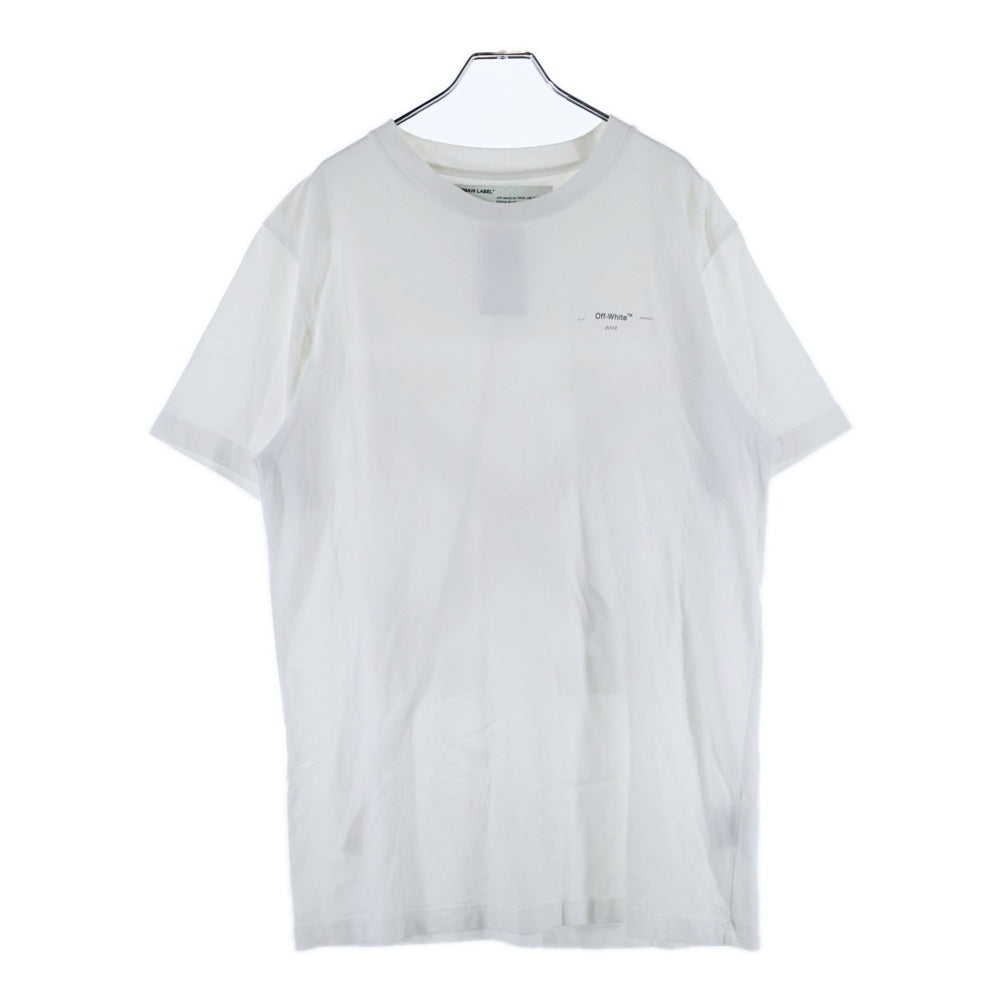 OFF-WHITE(オフホワイト) 20SS Logo Appliqued Jersey T-Shirt 半袖Tシャツ ホワイト OMAA027R20185032
