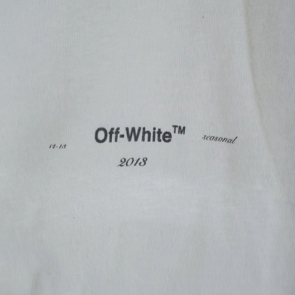OFF-WHITE(オフホワイト) 20SS Logo Appliqued Jersey T-Shirt 半袖Tシャツ ホワイト OMAA027R20185032
