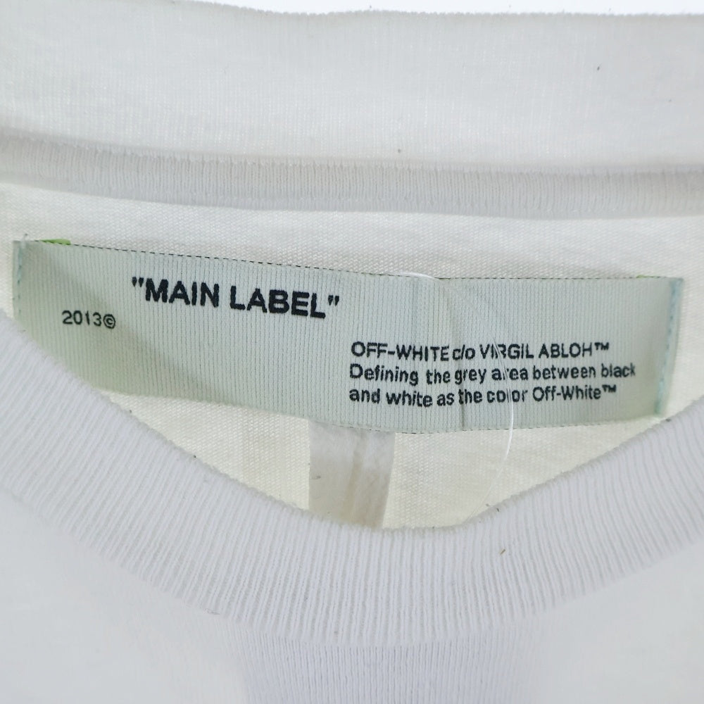 OFF-WHITE(オフホワイト) 20SS Logo Appliqued Jersey T-Shirt 半袖Tシャツ ホワイト OMAA027R20185032