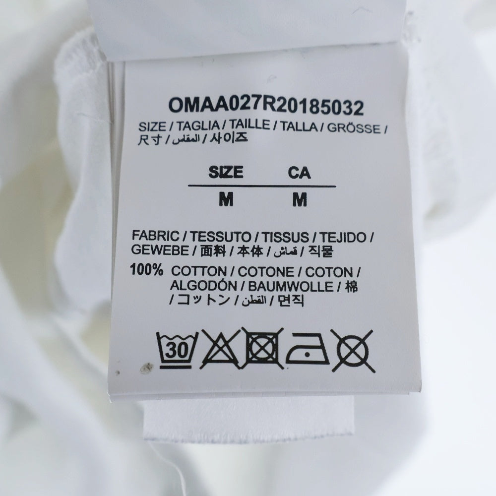 OFF-WHITE(オフホワイト) 20SS Logo Appliqued Jersey T-Shirt 半袖Tシャツ ホワイト OMAA027R20185032