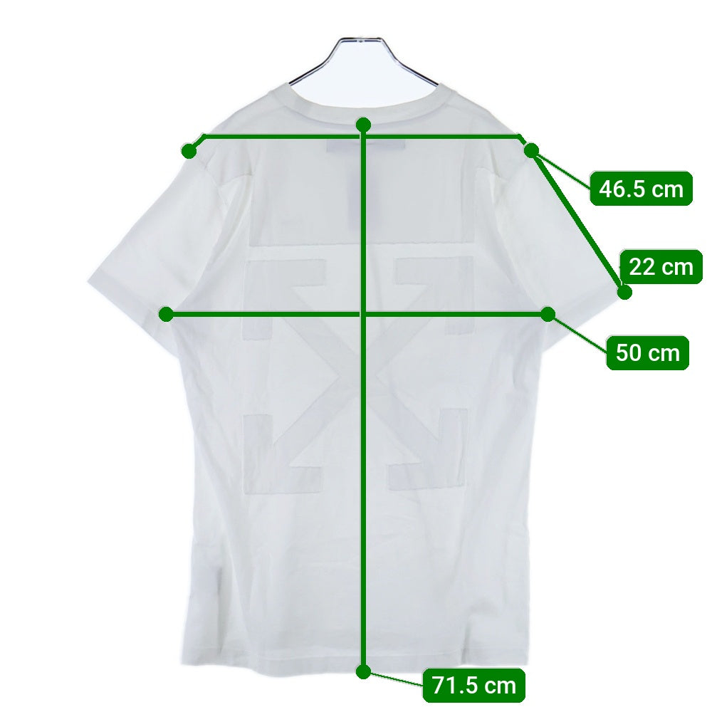 OFF-WHITE(オフホワイト) 20SS Logo Appliqued Jersey T-Shirt 半袖Tシャツ ホワイト OMAA027R20185032