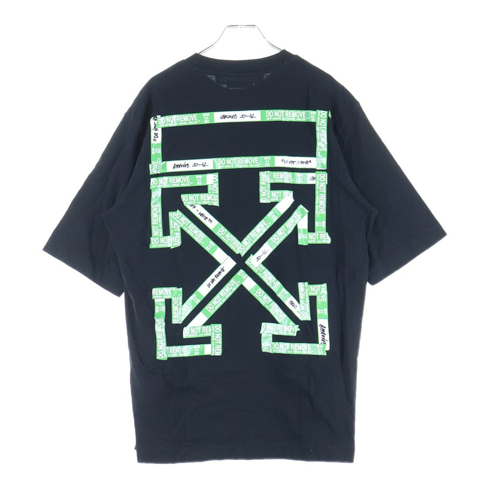 OFF-WHITE(オフホワイト) 18AW 3D Diagonal Logo Tee 3D ダイアゴナル ロゴ 半袖カットソー Tシャツ ブラック OMAA126S22JER007