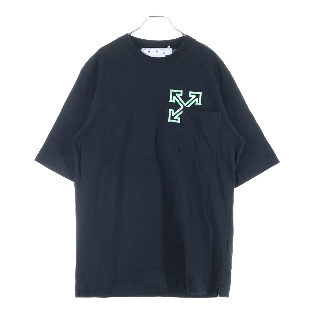 OFF-WHITE(オフホワイト) 18AW 3D Diagonal Logo Tee 3D ダイアゴナル ロゴ 半袖カットソー Tシャツ ブラック OMAA126S22JER007