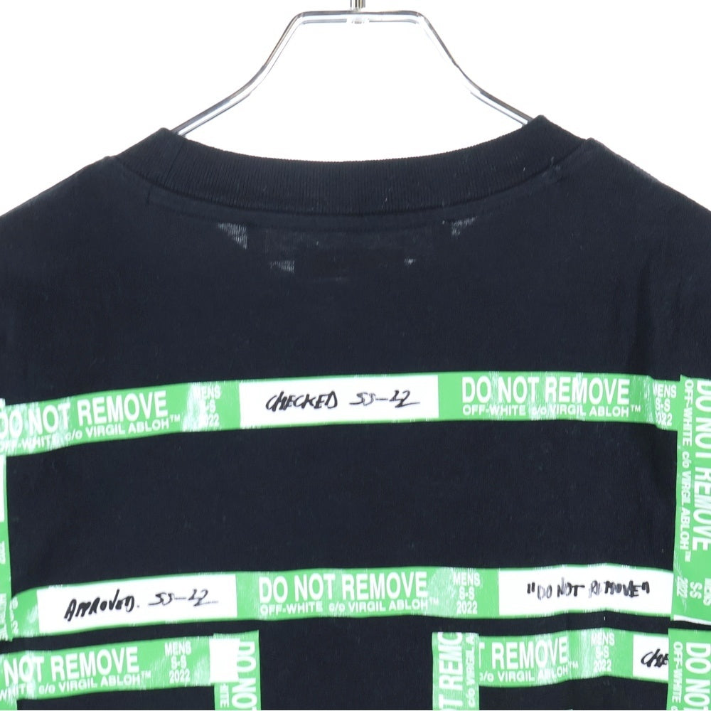 OFF-WHITE(オフホワイト) 18AW 3D Diagonal Logo Tee 3D ダイアゴナル ロゴ 半袖カットソー Tシャツ ブラック OMAA126S22JER007