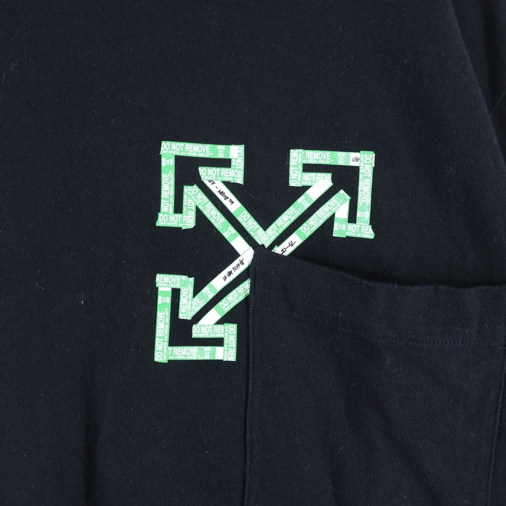 OFF-WHITE(オフホワイト) 18AW 3D Diagonal Logo Tee 3D ダイアゴナル ロゴ 半袖カットソー Tシャツ ブラック OMAA126S22JER007