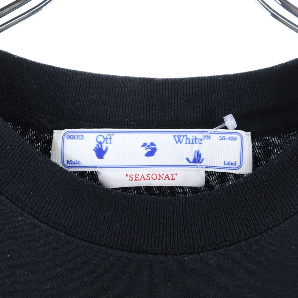 OFF-WHITE(オフホワイト) 18AW 3D Diagonal Logo Tee 3D ダイアゴナル ロゴ 半袖カットソー Tシャツ ブラック OMAA126S22JER007