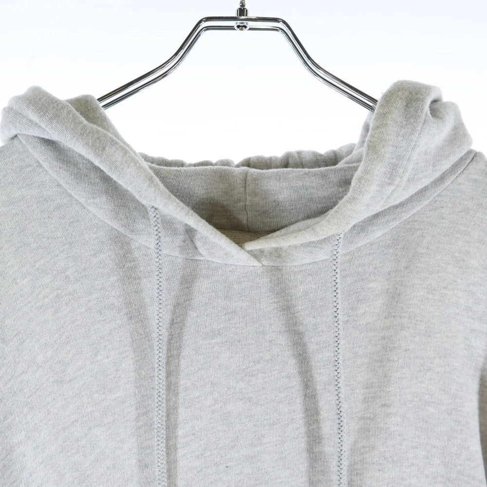 MM6 Maison Margiela(エムエムシックスメゾンマルジェラ) バックロゴプリントプルオーバースウェットパーカーコンチョ ワンピース グレー S32GU0066