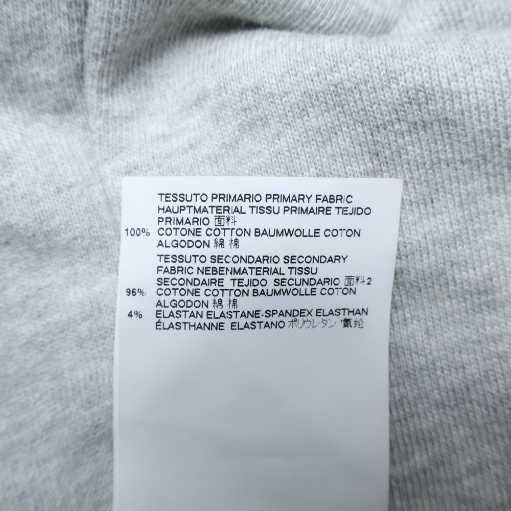 MM6 Maison Margiela(エムエムシックスメゾンマルジェラ) バックロゴプリントプルオーバースウェットパーカーコンチョ ワンピース グレー S32GU0066