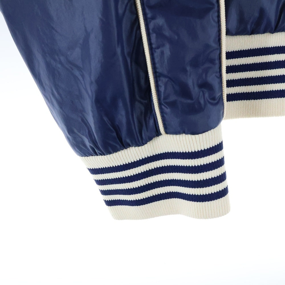 CELINE(セリーヌ) 18AW トリンオフロゴジップアップ ロゴプリント ナイロン ジャケット ブルゾン ブルー