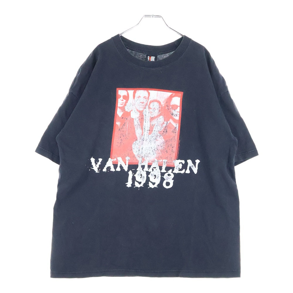 VINTAGE(ヴィンテージ) 90s Van Halen ヴァンへーレン バンドT 両面プリント クルーネック半袖Tシャツ カットソー ブラック