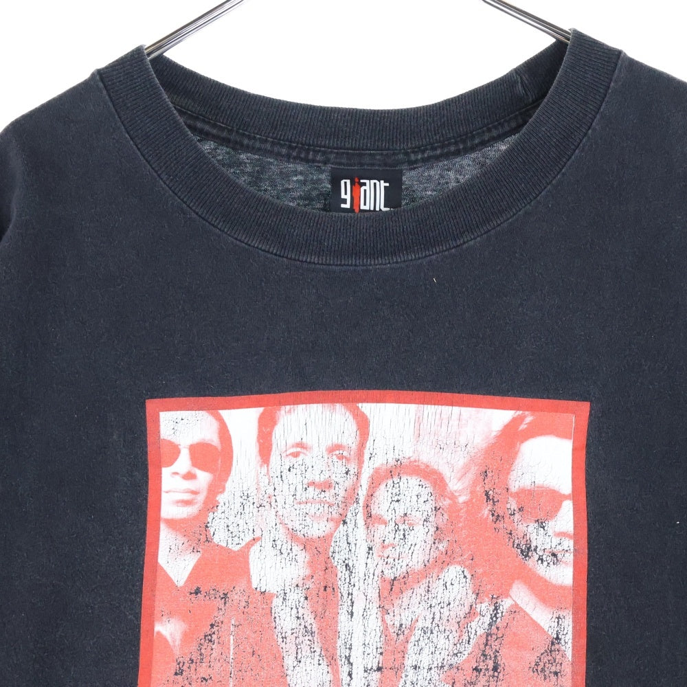 VINTAGE(ヴィンテージ) 90s Van Halen ヴァンへーレン バンドT 両面プリント クルーネック半袖Tシャツ カットソー ブラック