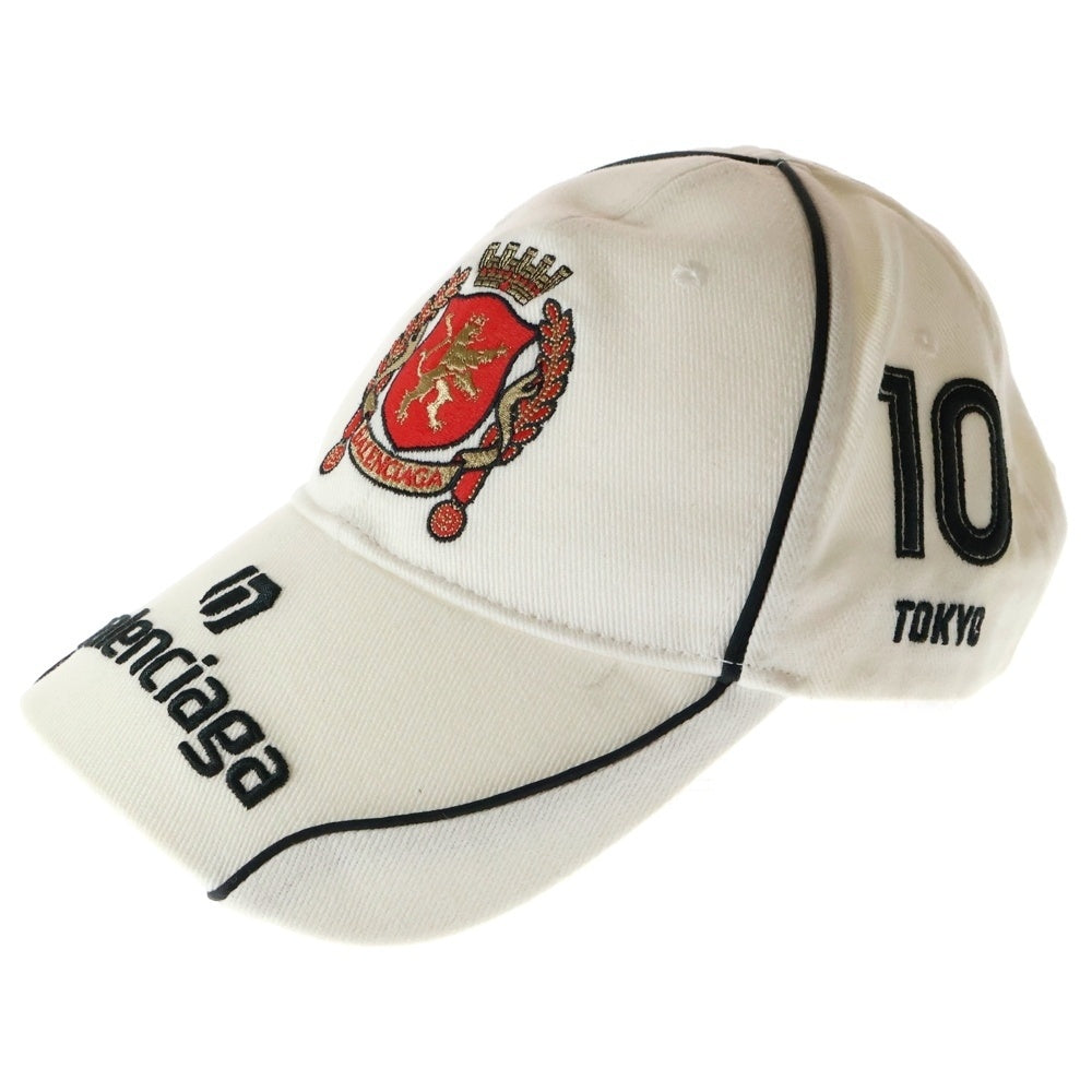BALENCIAGA(バレンシアガ) Paris Soccer Cap ベースボールキャップ 帽子 ホワイト